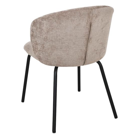 Jídelní židle Larisa, hnědá/černé nohy