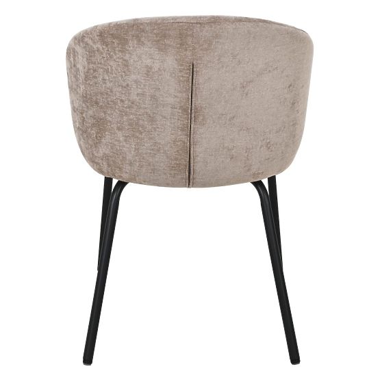 Jídelní židle Larisa, hnědá/černé nohy