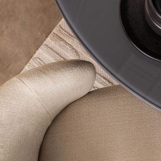 Jídelní židle Larisa, světle béžová/černé nohy