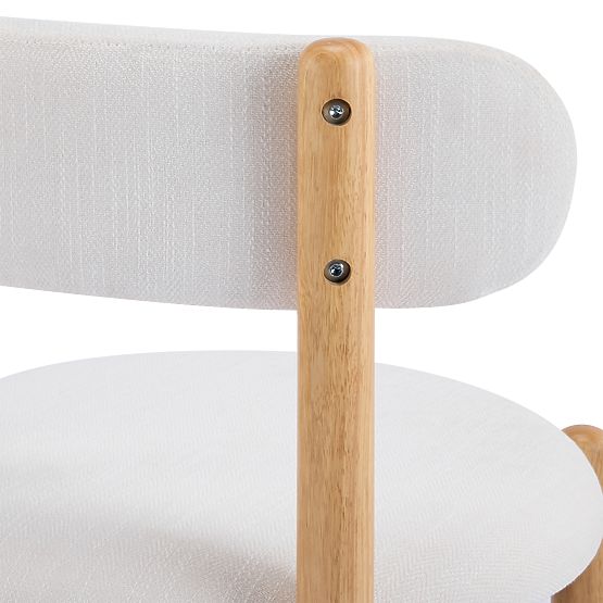 Jídelní židle Yoko, krémová/přírodní