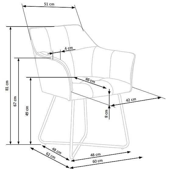 K377 židle béžová 