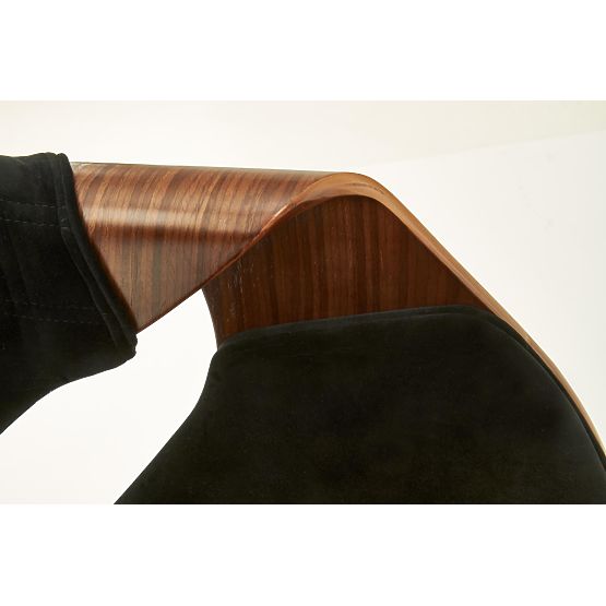 K396 židle ořechová / černá (1p=1ks)