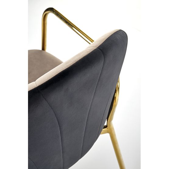 K500 židle béžová / černá (1p=2 ks)