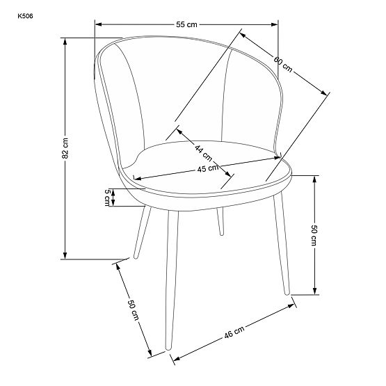 K506 židle vícebarevná (1p=2ks)