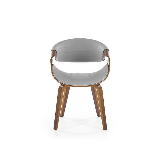 K544 židle šedá / ořechová 