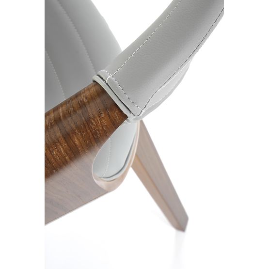 K544 židle šedá / ořechová (1p=1ks)