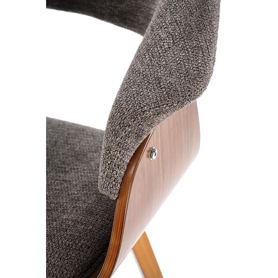 K545 židle šedá / ořechová (1p=1ks)