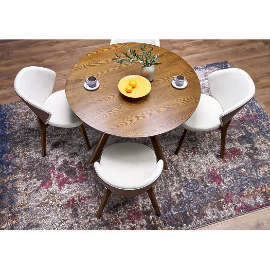 K583 židle, ořechová / hnědá / béžová 