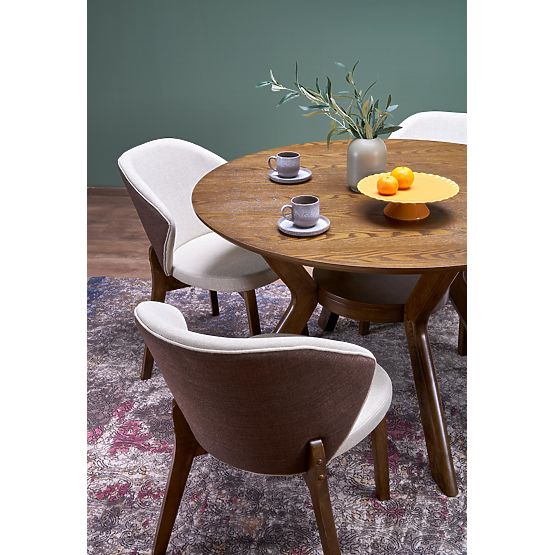 K583 židle, ořechová / hnědá / béžová 