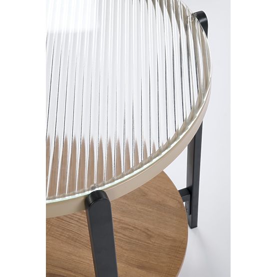 KAMALA S stolek, přírodní / černý (1p=1ks)