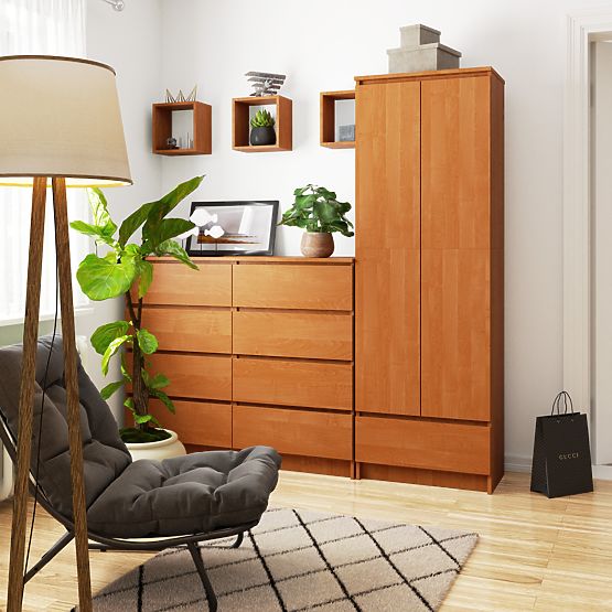 Kancelářská skříň R 60 cm CLP 1 zásuvka 2 dveře PK Olše