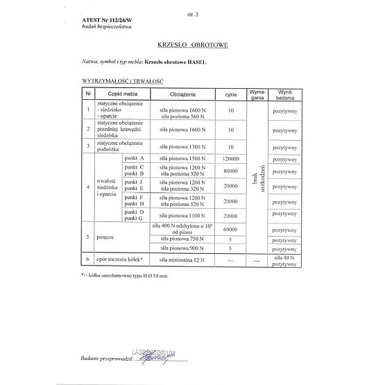 Kancelářská židle HASEL - černošedá