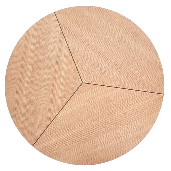 KARIDA konferenční stolek přírodní dub/černý (1p=1ks)