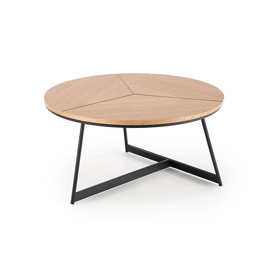 KARIDA konferenční stolek přírodní dub/černý (1p=1ks)