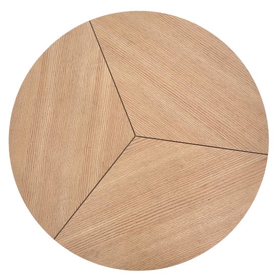 KARIDA konferenční stolek přírodní dub/černý (1p=1ks)