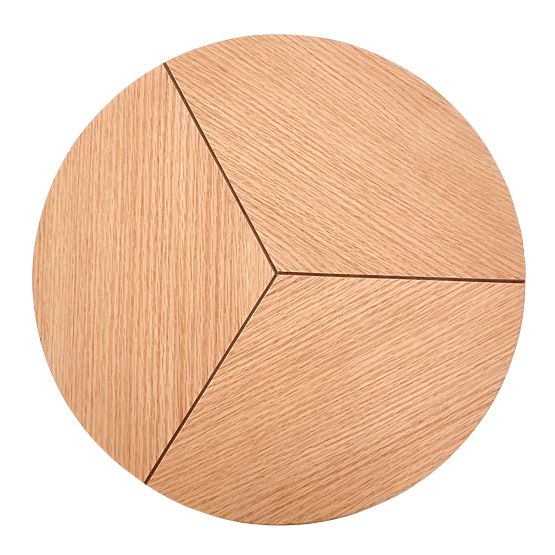 KARIDA-S konferenční stolek dub přírodní/černý (1p=1ks)