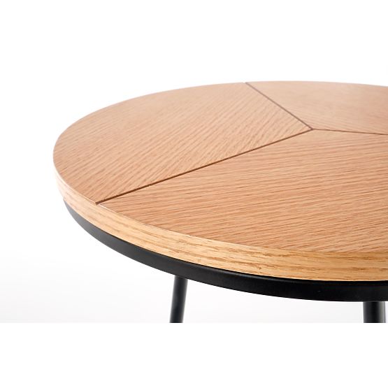 KARIDA-S konferenční stolek dub přírodní/černý (1p=1ks)