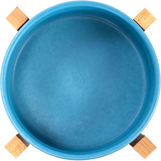 Keramická miska pro psa nebo kočku modrá PJ-033