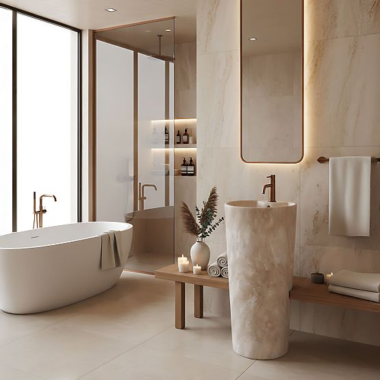 Keramické Volně Stojící Umyvadlo Blanka Savana Matt