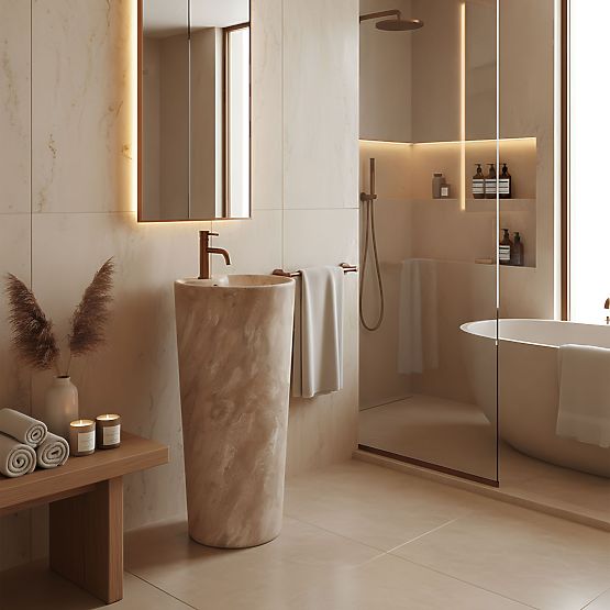 Keramické Volně Stojící Umyvadlo Blanka Savana Matt