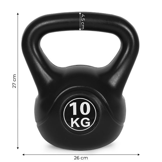 Kettlebell činka 10 kg na cvičení činka koule závaží hmotnost fitness ModernHome