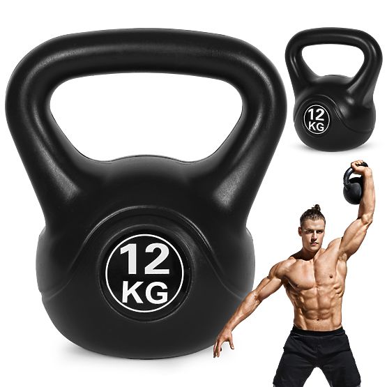 Kettlebell činka 12 kg pro cvičení, koule, závaží, zátěž, fitness ModernHome