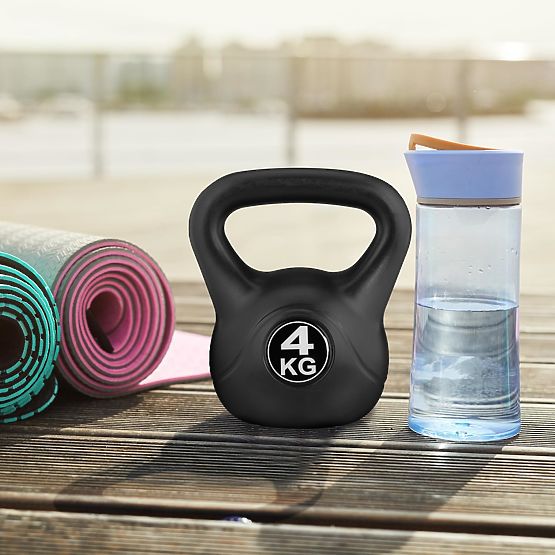 Kettlebell činka 4 kg pro cvičení koule závaží fitness ModernHome