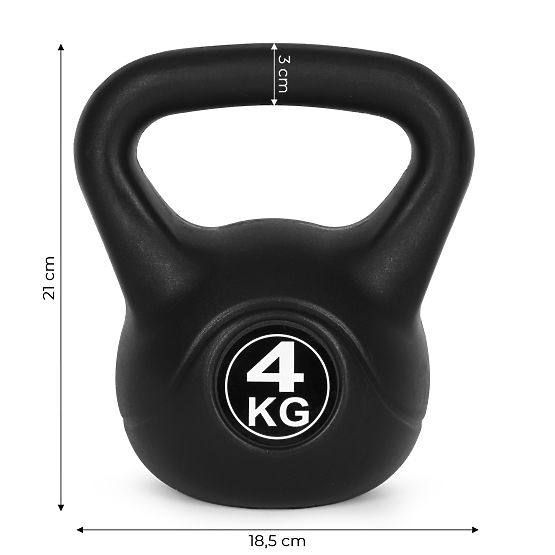 Kettlebell činka 4 kg pro cvičení koule závaží fitness ModernHome