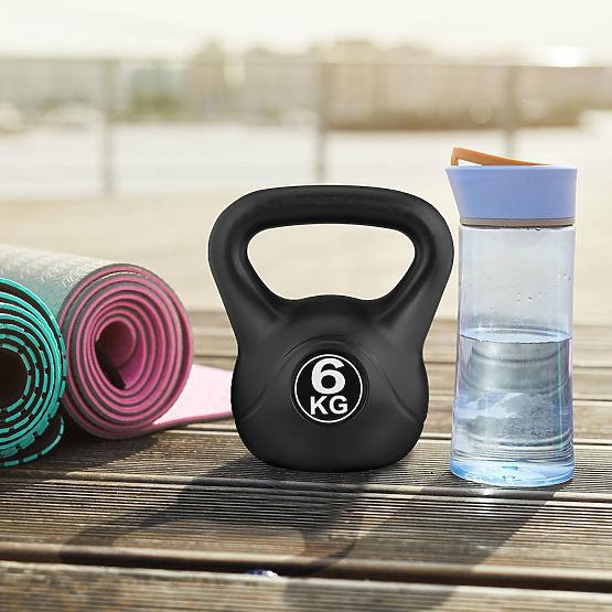 Kettlebell činka 6 kg pro cvičení koule závaží fitness ModernHome