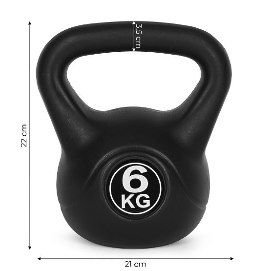 Kettlebell činka 6 kg pro cvičení koule závaží fitness ModernHome
