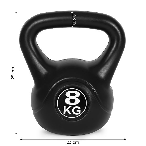 Kettlebell činka 8 kg pro cvičení koule závaží fitness ModernHome