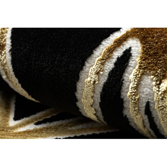 Koberec ALLURE 1964 Geometrický - Strukturální, stylový, glamour černá / zlato