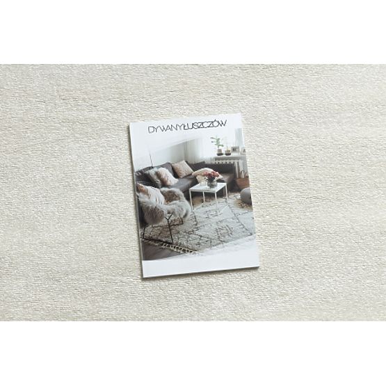 Koberec kulatý SOFTY  Jednotný, Jednobarevný, krémová