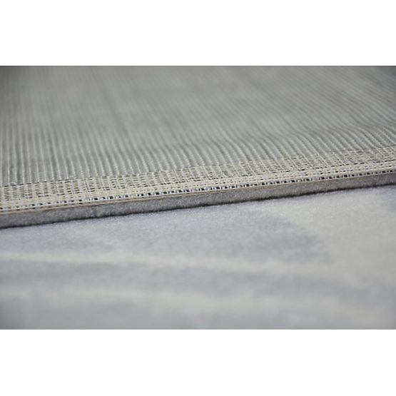 Koberec SCANDI 18281/652- Listy šedá krémový