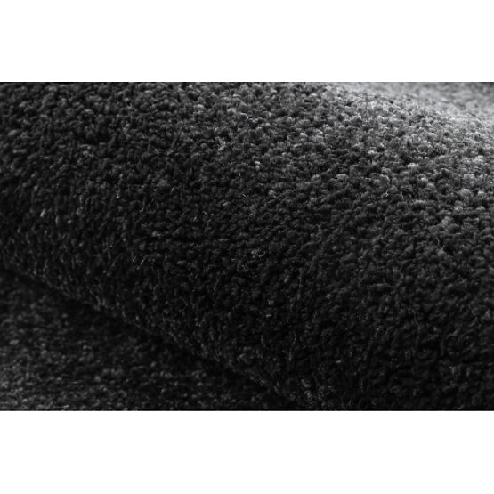 Koberec SOFTY, Jednotný, Jednobarevný, černý