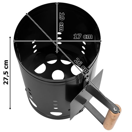 Komín na zapalování grilu KORTEN