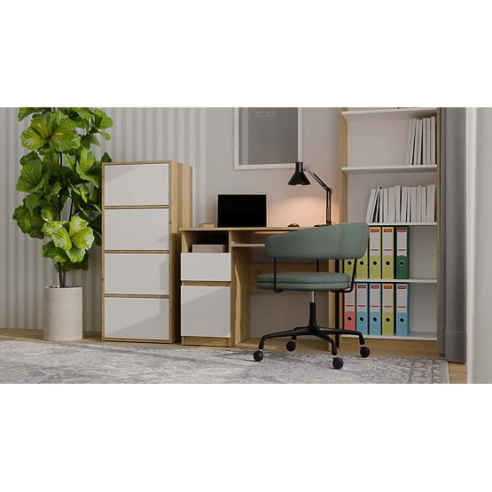 Komoda ALMA Přední BÍLÁ Korpus DUB ARTISAN