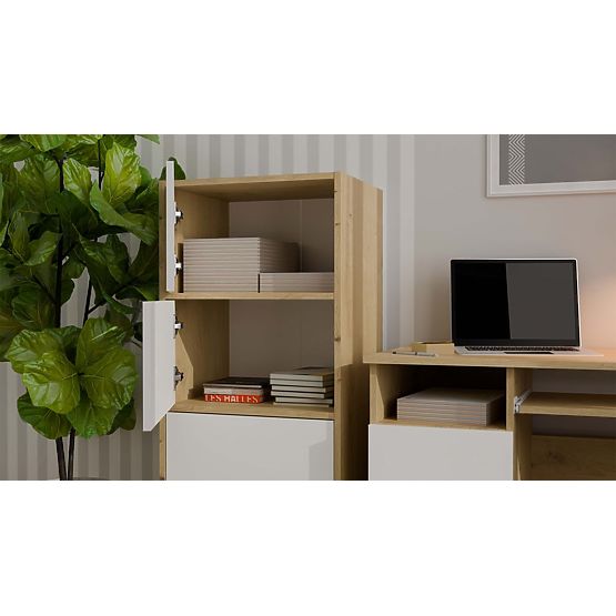 Komoda ALMA Přední BÍLÁ Korpus DUB ARTISAN