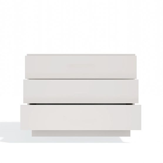 Komoda AMBER 3S Skříňka 3 Zásuvky Do Ložnice Obývacího Pokoje KAŠMÍR Béžová