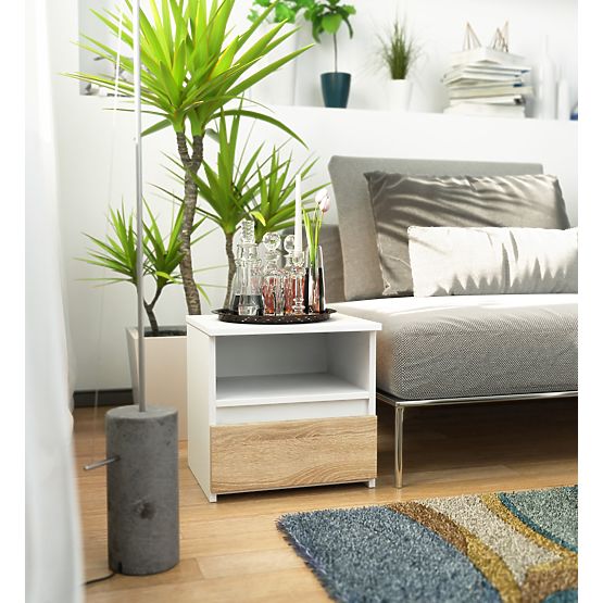 KOMODA CL1 PK BÍLÁ / DUB SONOMA