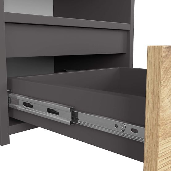 KOMODA CL1 PK GRAFIT ŠEDÁ / DUB ARTISAN