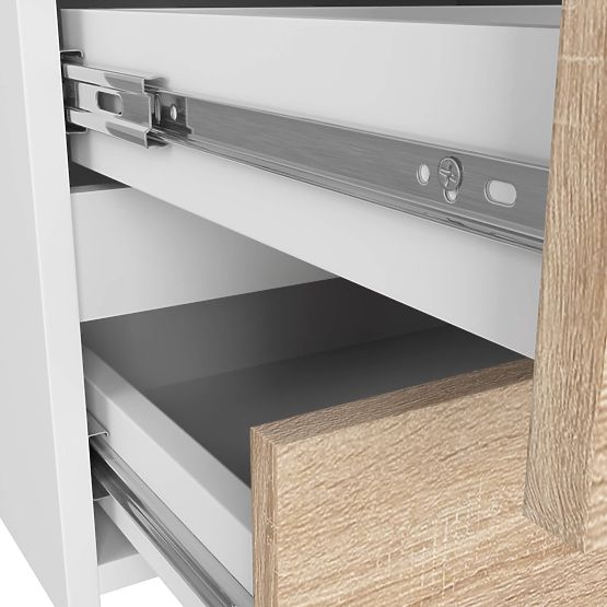 KOMODA CL100 6SZ PK BÍLÁ / DUB SONOMA