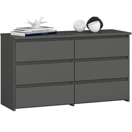 KOMODA CL100 6SZ PK ŠEDÁ