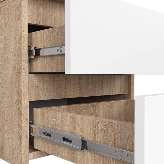 KOMODA CL2 2SZ CLP PK DUB SONOMA / BÍLÁ