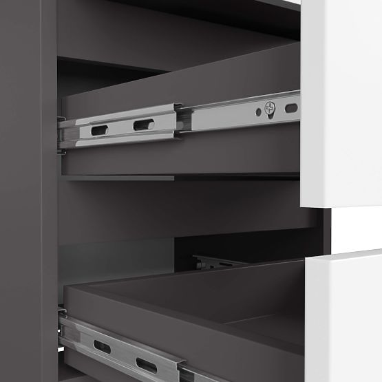 KOMODA CL3/40 GRAFITOVÁ ŠEDÁ / BÍLÁ