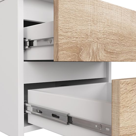 KOMODA CL3/40 PK BÍLÁ / DUB SONOMA