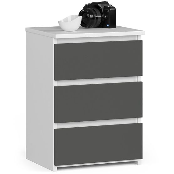 KOMODA CL3/40 PK BÍLÁ / ŠEDÁ
