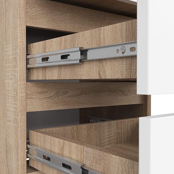 KOMODA CL3/40 PK DUB SONOMA / BÍLÁ