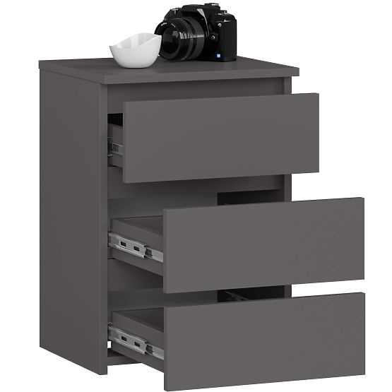 KOMODA CL3/40 PK GRAFIT ŠEDÁ