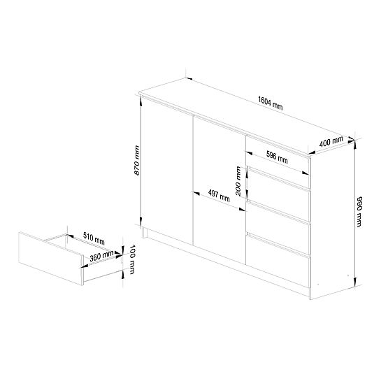 KOMODA K013 CLP PK BÍLÁ